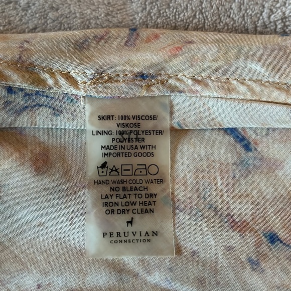 Peruvian Connection Linnea multi colored, tiered midi skirt-8 - Picture 11 of 11